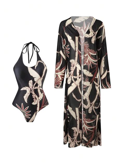 Swim Oasis 2-Piece 2025 Women's New Positioning Printed Criss-Cross Tie ...