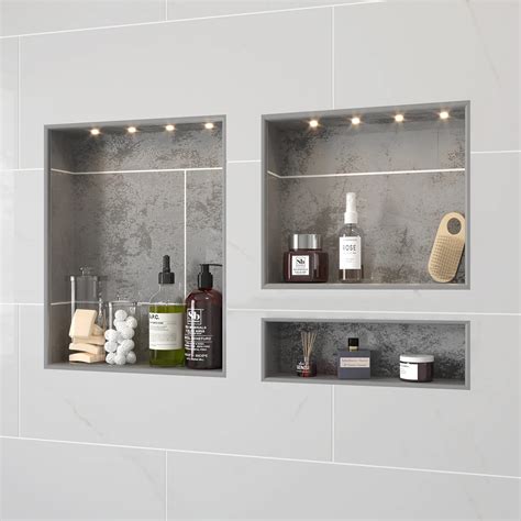 Shower Niche Recessed Shower Shelves, ABS Plastic Bathroom Shower Cube ...