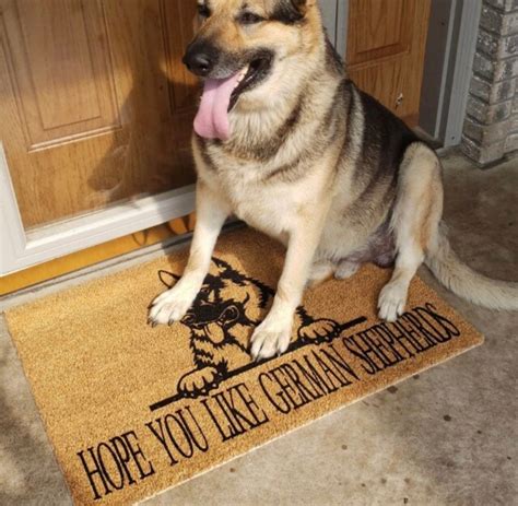 Hope You Like German Shepherds Welcome Mat Perfect Gift for - Etsy
