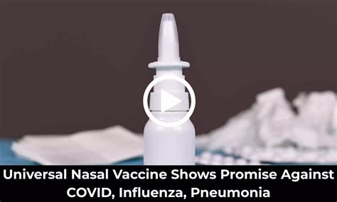 Universal Nasal Vaccine Shows Promise Against COVID, Influenza ...