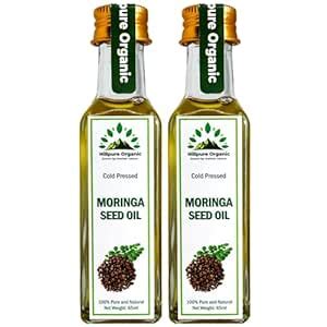 Hillpure Organic Premium Cold Pressed Moringa Seed Oil,100% Pure ...
