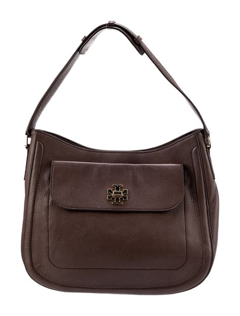 Tory Burch Leather Shoulder Bag - Brown Shoulder Bags, Handbags ...