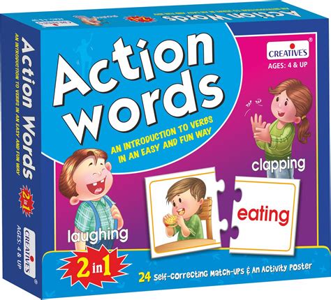 Buy Creative's Action Words | Learn verbs in an Easy N Fun Way ...
