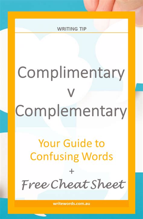 Image result for Complementary vs Complimentary