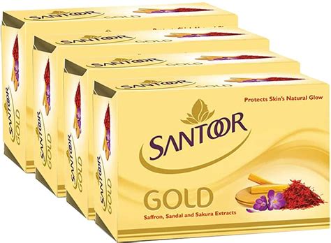 Buy SANTOOR GOLD SOAP BUY 3 GET 1 FREE - 125 GM EACH Online & Get Upto ...