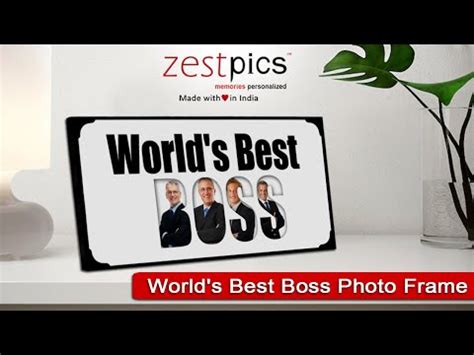 World's Best Boss Picture Frame, Buy Gift for Boss, Boss Farewell Gifts ...