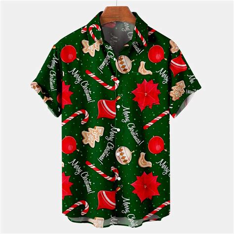 Men's Novelty Button-Down Shirts Christmas,Merry Christmas Shirt for ...