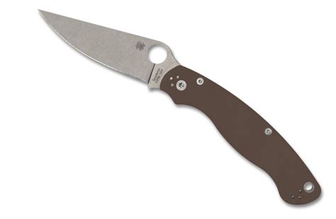 Spyderco Military 2 Sprint Run C36GPBN15V2 | Satin 15V Blade | Brown G ...