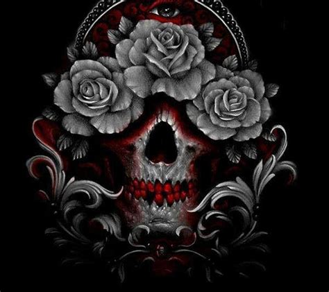 Skulls and Roses Wallpapers - Top Free Skulls and Roses Backgrounds ...