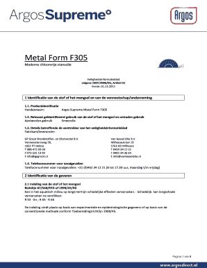 Invulbaar Online argosdirect Metal Form F305 - argosdirectnl Faxnummer ...
