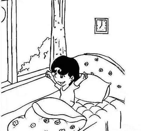 起床简笔画 的图像结果