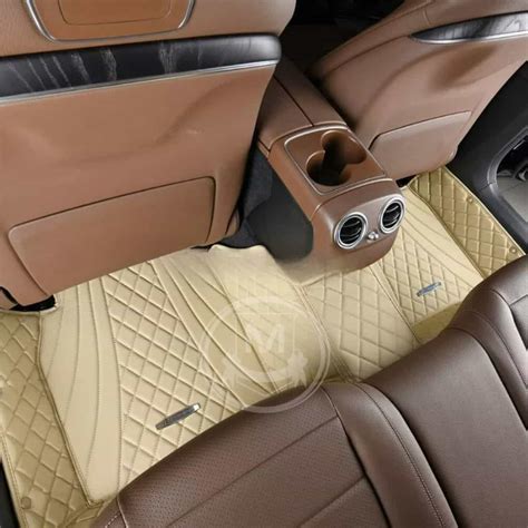 Shop Beige Diamond Car Floor Mat Online | Manicci
