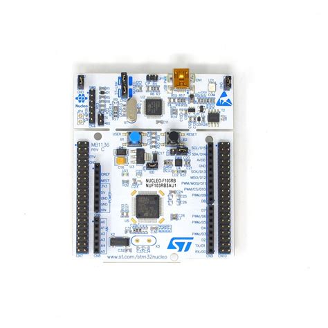 STMICROELECTRONICS NUCLEO-F103RB Development Board, STM32F103RBT6 MCU ...