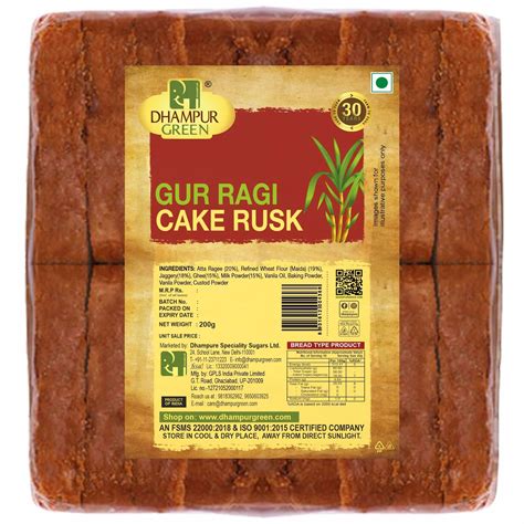Gur Ragi Cake Rusk 200gm - Healthy Snack Delight – Delight Foods