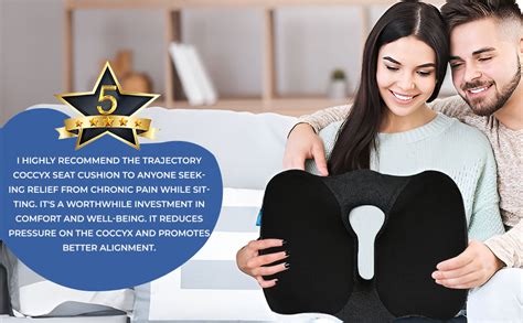 Trajectory Keyhole Cushion for Tailbone Pain Memory Foam Orthopedic ...