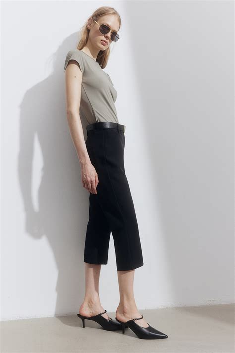 - Capri Dress Pants - Black - Ladies | H&M US