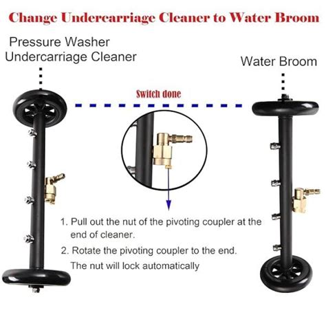 PCC Undercarriage Cleaner With 4 Nozzle and 3 Quick connector Extensio ...