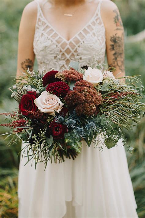 Fall Wedding Bouquet Flowers