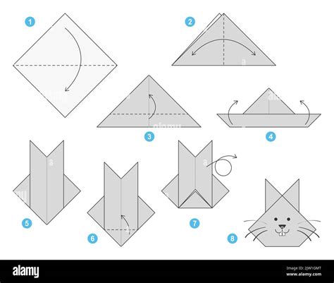Image result for Origami Rabbit Tutorial