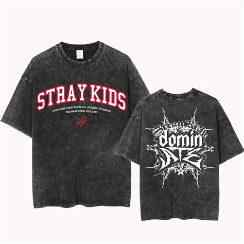Stray Kids dominATE World Tour US 2025 MINERAL Wash Tee, Stray Kids Hop ...