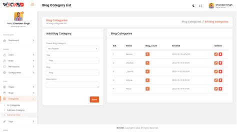 W3CMS - Laravel CMS System