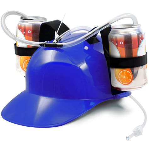 Amazon.com: Novelty Place Drinking Helmet - Adjustable Can Holder Cap ...