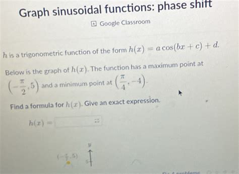 Image result for Graph Sinusoidal Functions Phase Shift