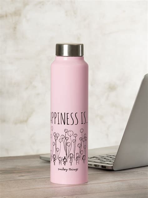 Buy Vacbott Happiness is... Single Walled Non Insulated Water Bottle ...