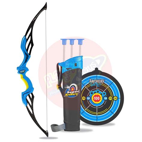 Planet Toys Archery Set for Kids - Includes Bow, 3 Suction Cup Arrows ...