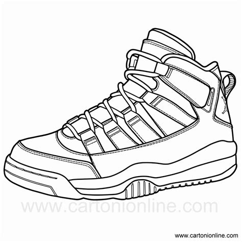 Printable Jordan Shoes Coloring Pages