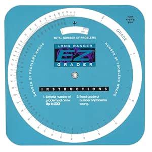 E-Z Grader 5704 Long Ranger E-Z Grader, Educational Grading Chart ...