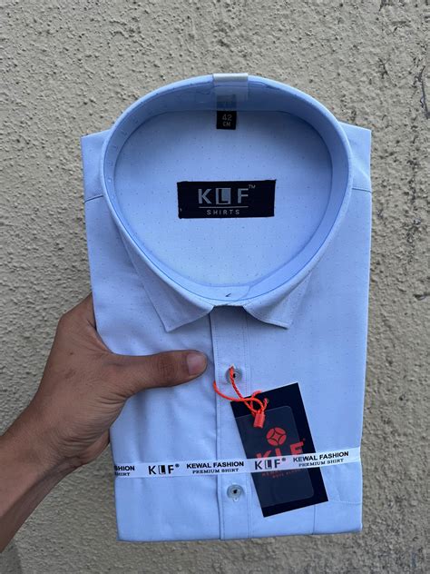 Light Blue Dot Textured Shirt – Klflifestyle