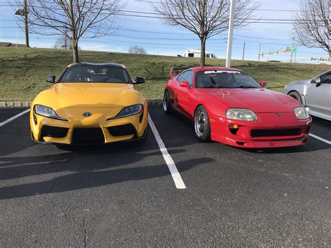 First [Mk5 Toyota Supra] I’ve seen out and about and a nice [Mk4 Toyota ...