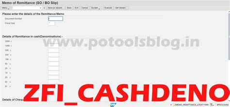 Important T-Codes in SAP related to Cash Transfer in Post Office