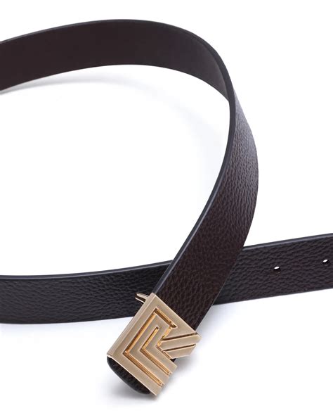 Rare Rabbit Men Vero Brown Non Reversible Leather Belt