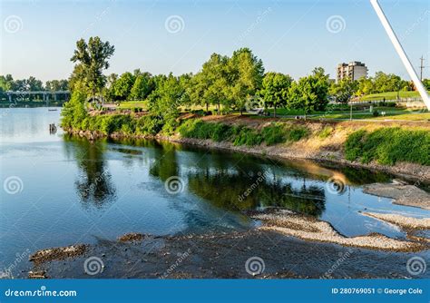 Salem Riverfront Park stock image. Image of flows, outdoors - 280769051