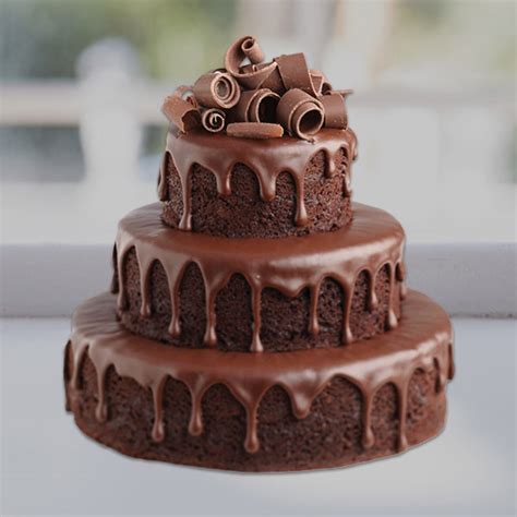 Send 3-Tier Delicious Chocolate Cake Online - GAL20-94915 | Giftalove