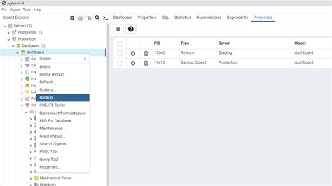 Image result for Backup pgAdmin