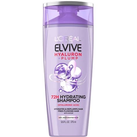 L'Oreal Paris Elvive Hyaluron Plump Hydrating Shampoo with Hyaluronic ...