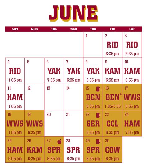 2023 Schedule - Corvallis Knights Baseball