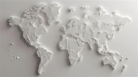Clear White Map of the World 的图像结果