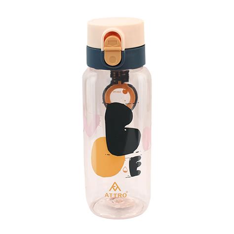 Attro Ben Cute and Convenient Cartoon Printed Kids Plastic Water Bottle ...