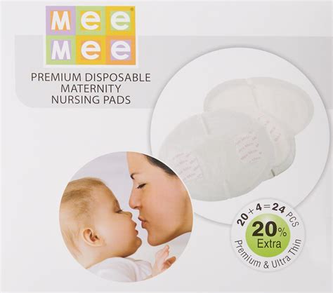 Mee Mee Premium Disposable Maternity Breast Pads, 24 Pieces : Amazon.in ...
