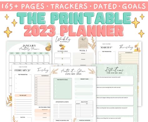 2023 Planner | Planner 2023 | Printable Planner | Planner Printable ...