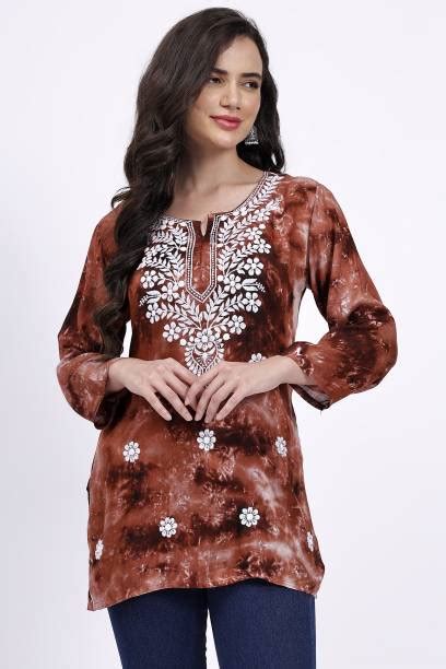 Chikankari Short Kurti - Buy Chikankari Short Kurti online at Best ...