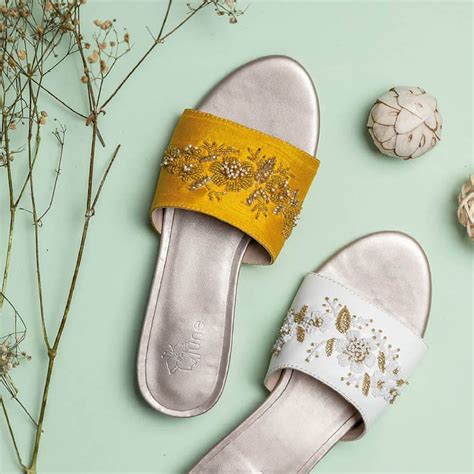 Buy Embroidered Footwear Online At June Shoes | LBB