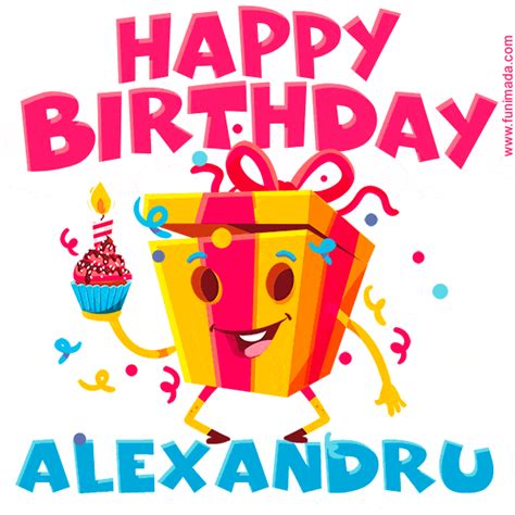 Happy Birthday Alexandru GIFs for Him - Download on Funimada.com