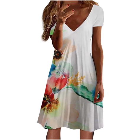 Dyegold Sundresses for Women Casual Summer - Beach Dresses for Women ...