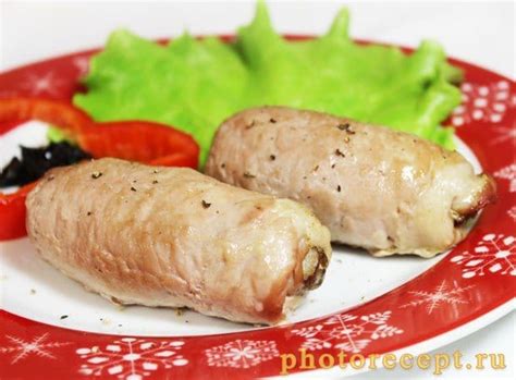Крученики из свинины с грибами - рецепт с фото пошагово