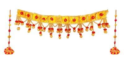 Combo Pack of Treditional Patola Bandarwal (1 Piece) 3 Ft + Door Side ...